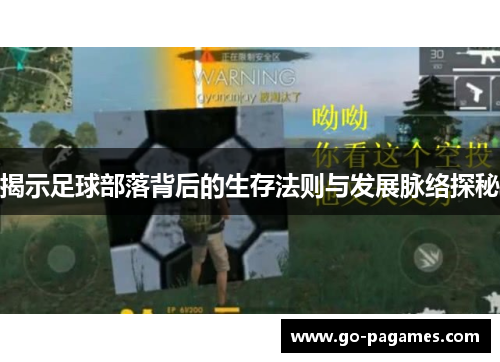 揭示足球部落背后的生存法则与发展脉络探秘