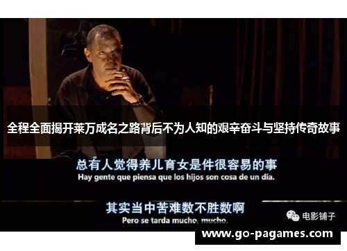 全程全面揭开莱万成名之路背后不为人知的艰辛奋斗与坚持传奇故事 全程全面揭开莱万成名之路背后不为人知的艰辛奋斗与坚持传奇故事