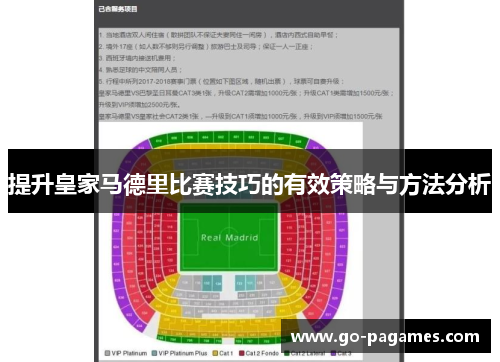 提升皇家马德里比赛技巧的有效策略与方法分析 提升皇家马德里比赛技巧的有效策略与方法分析